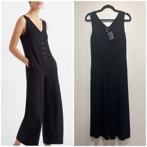 Club Monaco A-Line Knit Jumpsuit Black XS NWT